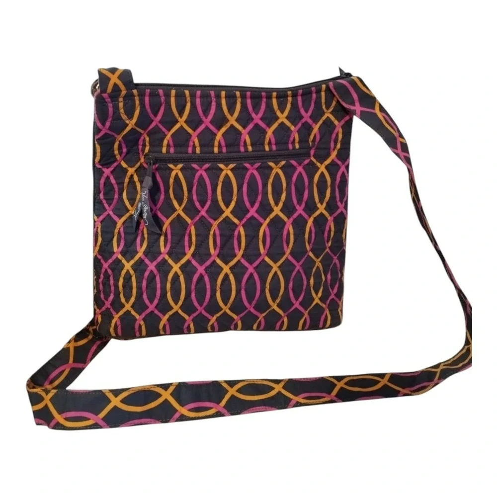 Vera Bradley Jazzy Swirls‎ Hipster Crossbody Shoulder Bag Purse Grandmacore